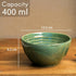 Sage Green Ceramic Snack Bowl Set of 4 (400ML) - The Earth Store - Bowls